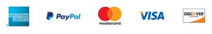 American Express Visa MasterCard Discover PayPal Secure Payment Options