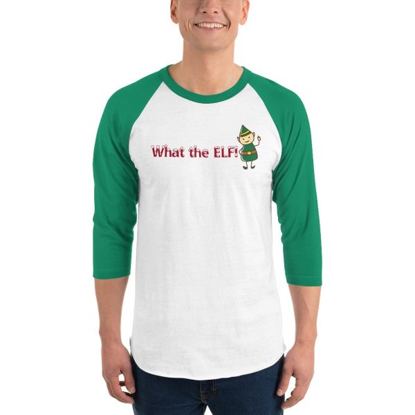 What the ELF Christmas raglan shirt