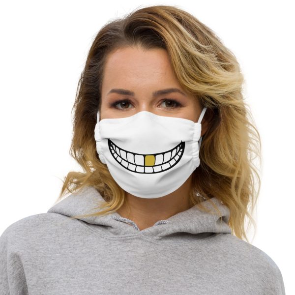 Reusable Gold Tooth Smile Face Mask