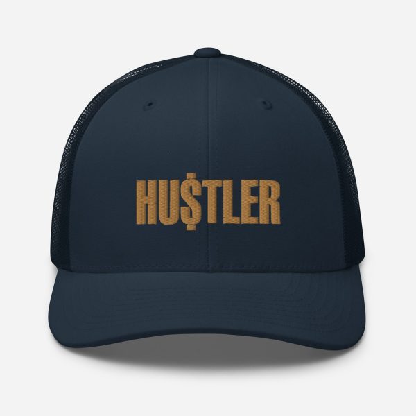 Navy Blue Gold Hustler Hat