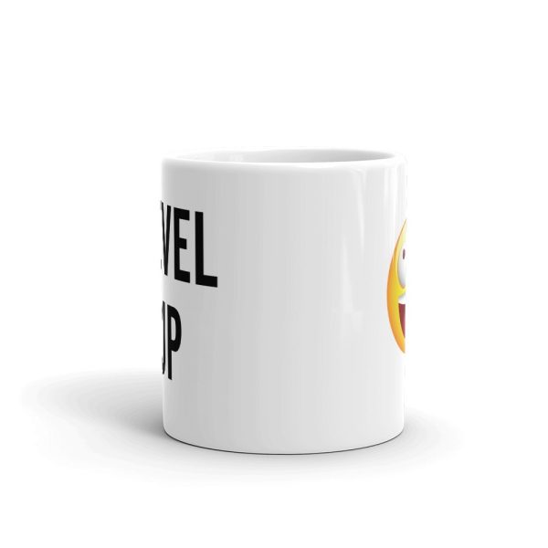 Level Up Silly Emoji Face Coffee Mug