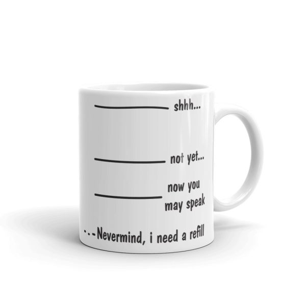The shh coffee tea mug