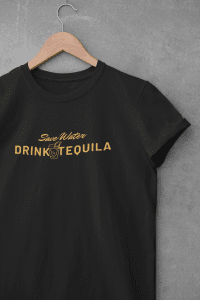 Save water drink tequila printed t-shirt