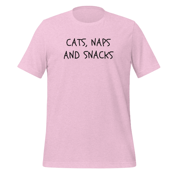 Cats Naps And Snacks T-Shirt - Cat Shirt