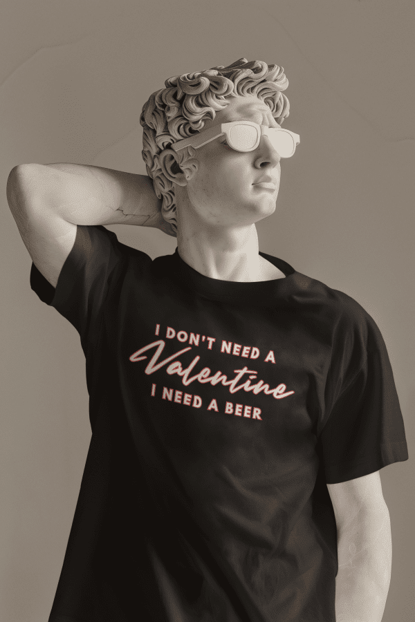 I Don't Need A Valentine I need a beer-tshirt