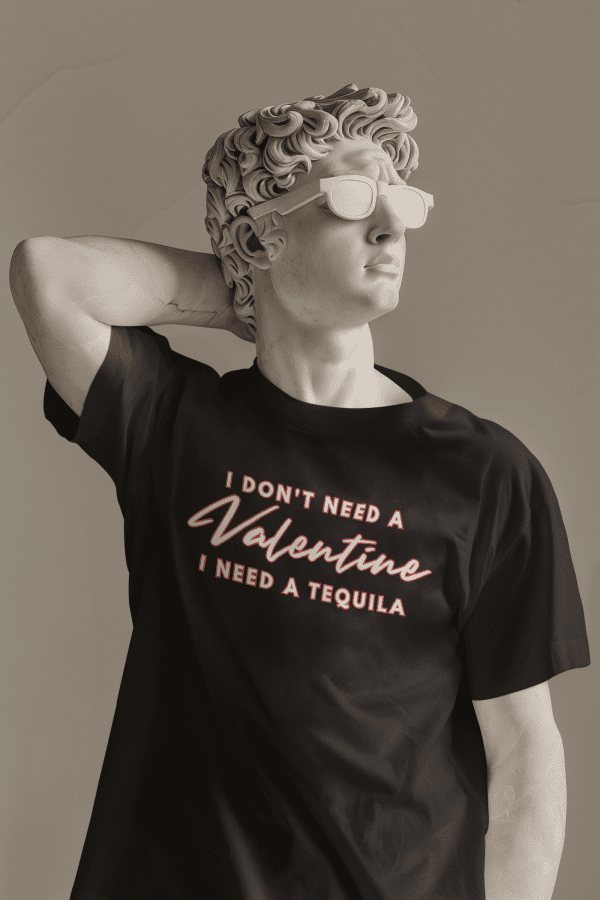 Valentine's Day Shirt - I Don't Need A Valentine I need a tequila T-Shirt