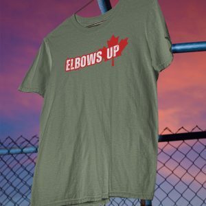 Elbows Up Canada T-Shirt, Tee for Canadians, Maple Leaf Canada Shirt, Tariff War Shirt