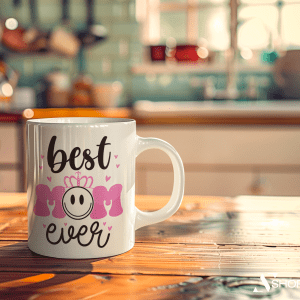 Best Mom Ever Coffee Mug – Personalized Funny Mom Life Gift for Her, Cute Mother’s Day Queen Cup, Unique Gift Idea