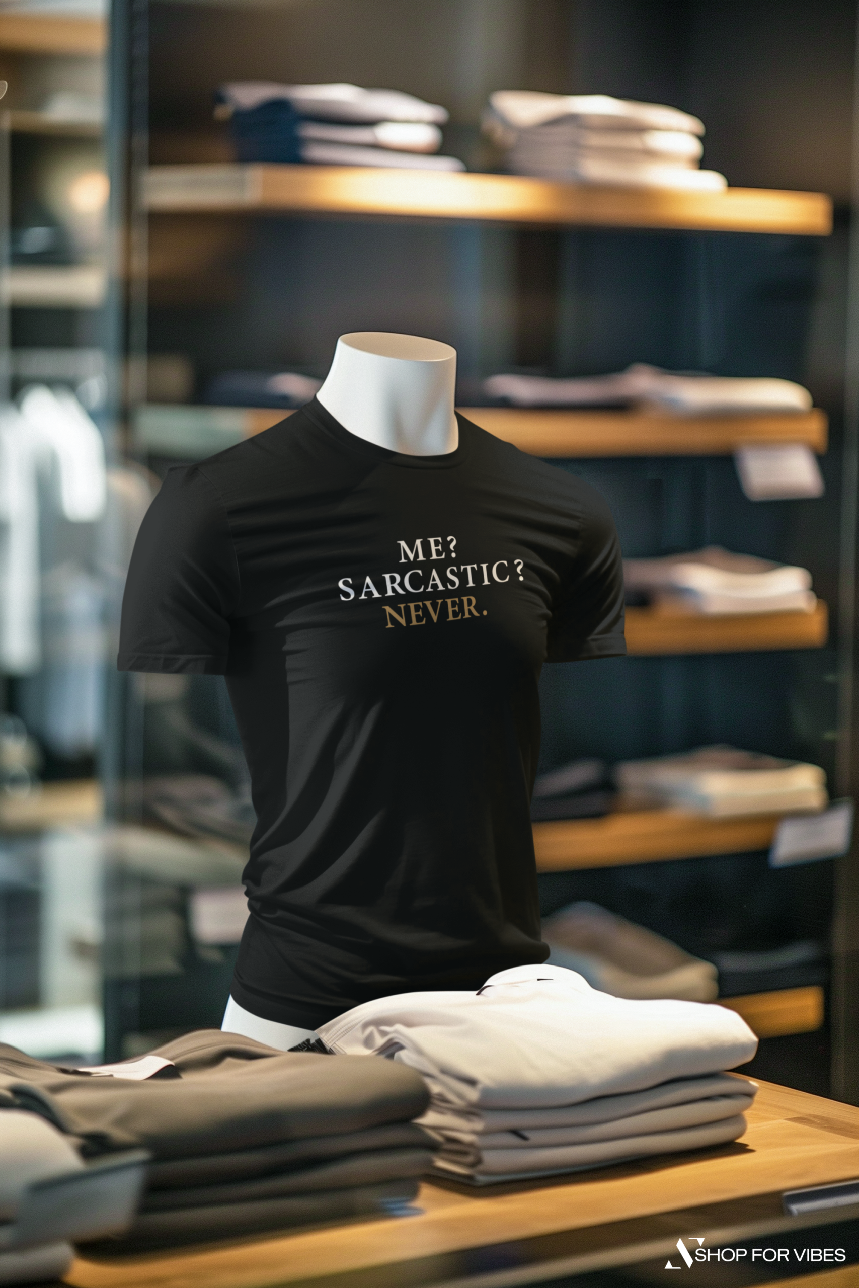 Me? Sarcastic, Never. t-shirt